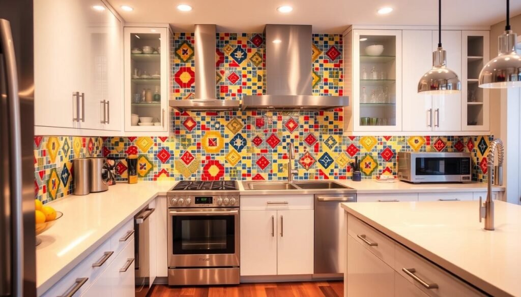 Colorful Kitchen Backsplash