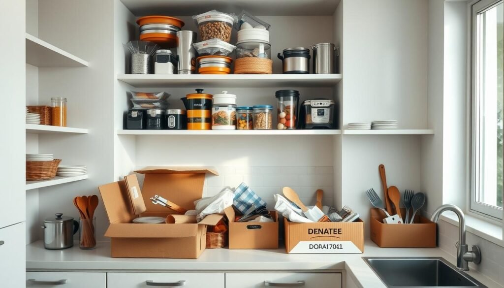 Decluttering kitchen items