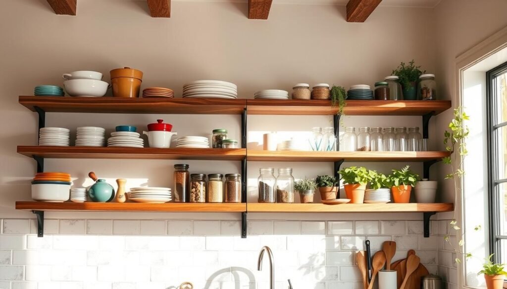 How to Style Open Shelving in Your Kitchen