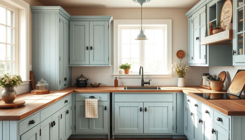 Painted kitchen cabinets