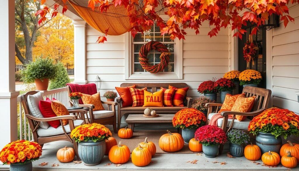 cozy porch seating