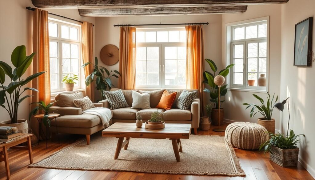 earthy living room