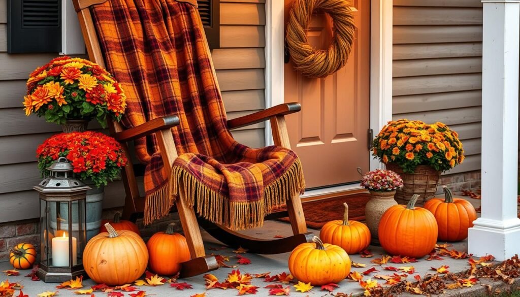 fall porch decor