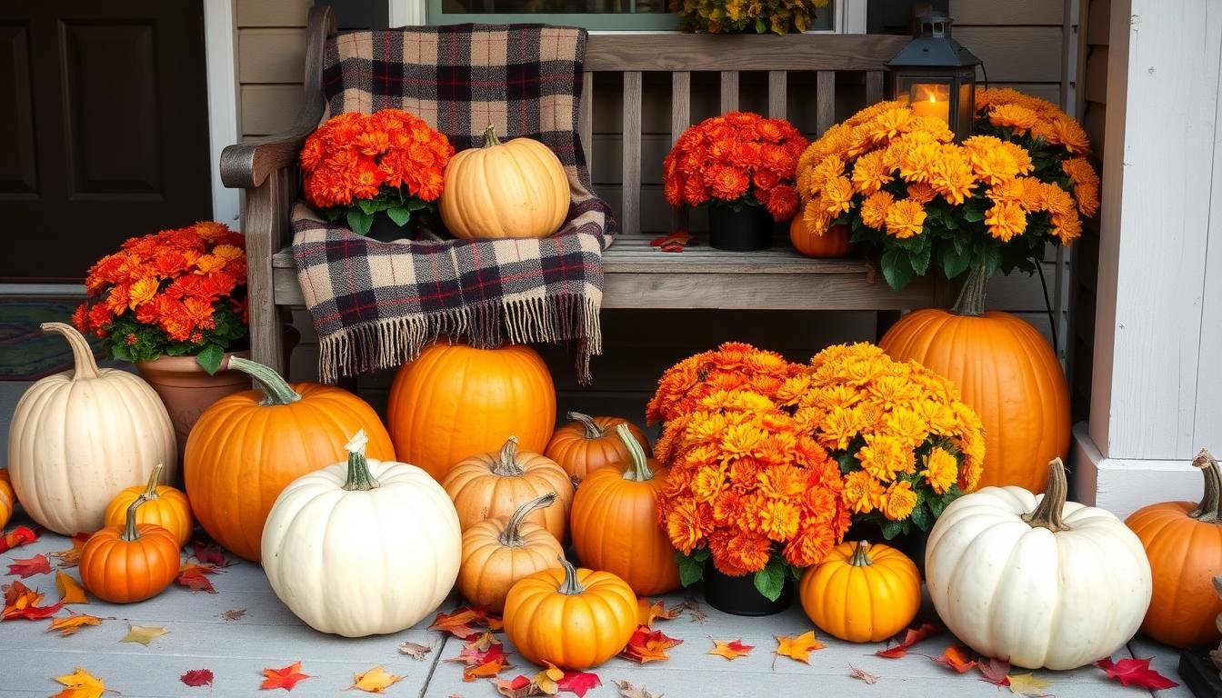 fall porch decor