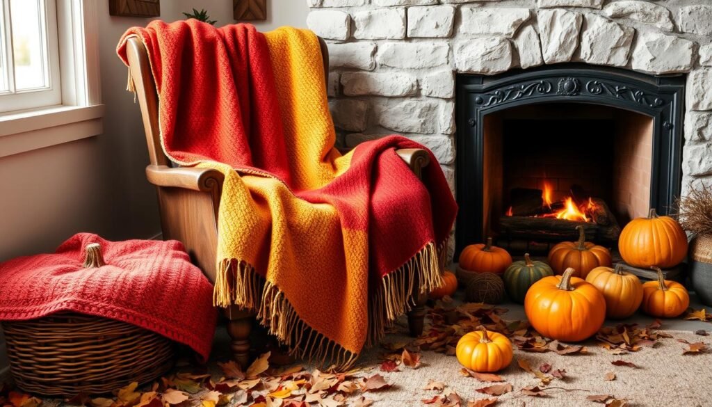 fall throw blankets